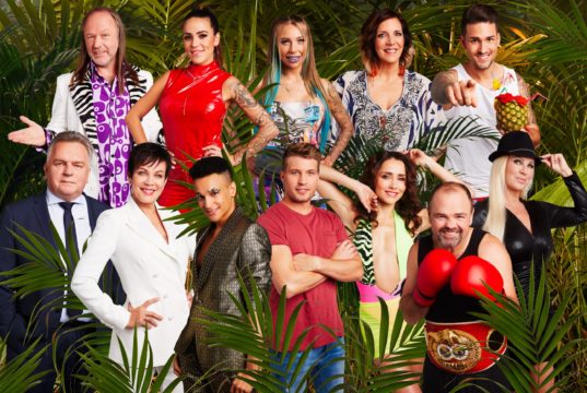 V.o.l.: Markus Reinecke, Elena Miras, Toni Trips, Daniela Büchner und Marco Cerullo V.u.l.: Günther Krause, Sonja Kirchberger, Prince Damien, Raúl Richter, Anastasia Avilova und Sven Ottke (Foto: TVNOW / Arya Shirazi)